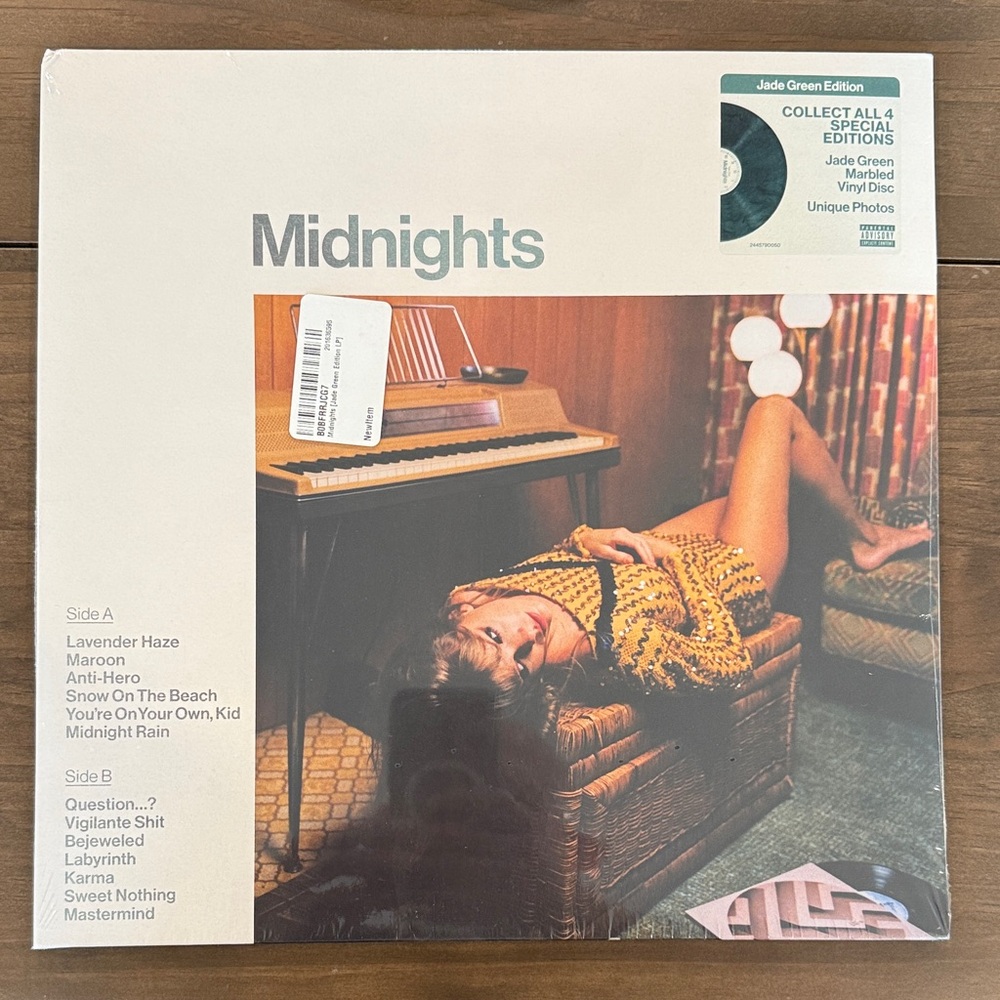TAYLOR SWIFT Midnights Vinyl Record Jade Green Edition BRAND NEW SEALED